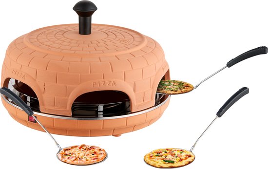 Moa pizza oven - pizza la casa - 6 personen - terracotta - p06