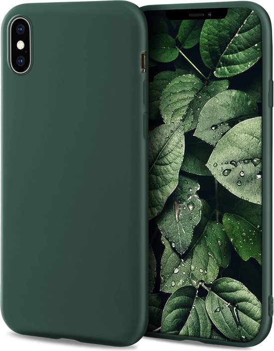 iPhone XS Max groen - Apple iPhone XS hoesje case siliconen groen -... | bol.com