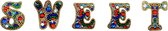 Diamond Painting "JobaStores®" Sleutelhanger Letters Sweet (5 stuks)