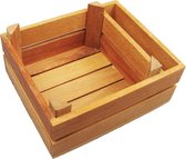 Joy Kitchen houten serveer kist | serveer krat hout | fruitkist | serveerset | houten krat | kratten | serveerschaal | houten kistje | opbergkist | kistje hout | houten kist | hout