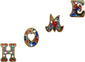 Diamond Painting "JobaStores®" Sleutelhanger Letters Home (4 stuks)