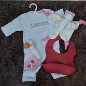 Het blije snoetje - babygeschenkset - babygiftset - kraamcadeau -Roze