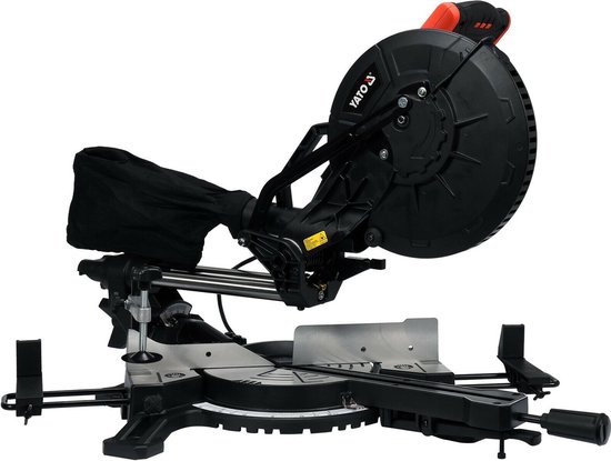 YATO Afkort- en Verstekzaag - 1800W - Ø 255mm - 36 Tands zaagblad - Telescopisch - Met lasergeleider - Voor hout & Metaal