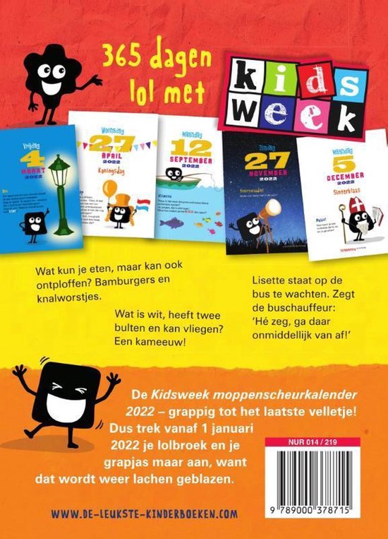 Kidsweek moppenscheurkalender 2022