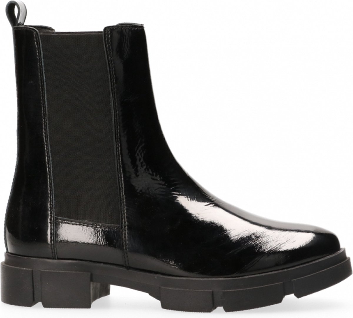 Van Dalen - Chelsea boot lakleer - Black - 41