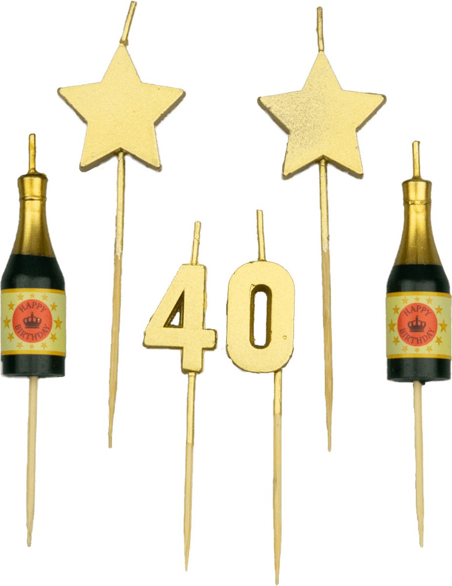 Party cake candles - 40 years