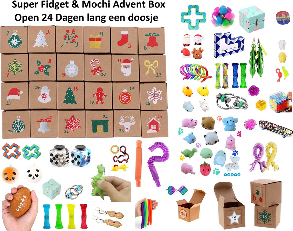 Fidget toys Adventskalender Hallo ween - Sinterklaas - Kerst Editie - Feest  Editie -... | bol.com