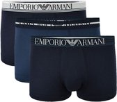 Emporio Armani 3-pack boxershorts trunk - marine/abissio