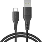 iMoshion Kabel - USB C naar USB A Kabel - 1.5 meter - Snellader & Datasynchronisatie - Oplaadkabel - Stevig gevlochten materiaal - Zwart
