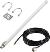 Helium antenne 10 DBI 868 mhz (EU) BUNDEL. INCLUSIEF 7 meter kabel.