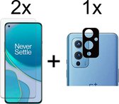 Beschermglas OnePlus 9 Screenprotector 2 stuks - OnePlus 9 Screen Protector Camera - 1 stuk