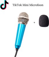 Mini microfoon voor smartphone - Blauw - Tik Tok - Tik Tok Microfoon -  microfoontje -  mini microfoon -  Sinterklaas cadeautjes - schoencadeautjes - TikTok made me buy it - Sinterklaas