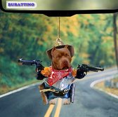 Auto Ophanging Ornament Acryl Pistool Hond Staffordshire Bull Terrier