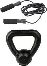 Tunturi - Fitness Set - Springtouw - Kettlebell 4 kg
