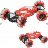 RC STUNT CAR - rood 4 WD TWIST - RADIOGRAFISCH BESTUURBARE STUNT AUTO - OFFROAD - VOOR BINNEN EN BUITEN