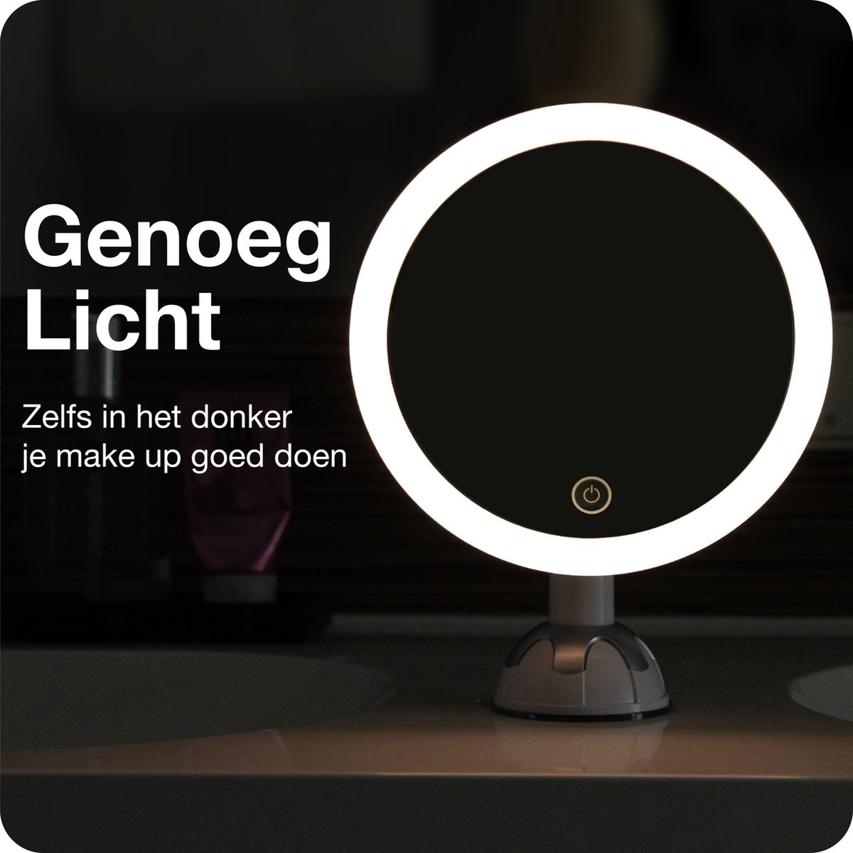 VEVOR Grote verlichte make-upspiegel met drie verlichtingsmodi