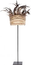 Bazar Bizar The Guinea Feather Hat on Stand - Natural Black