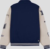 JORCUSTOM Original Varsity Jacket - Navy/Sand - Volwassenen - Maat XS