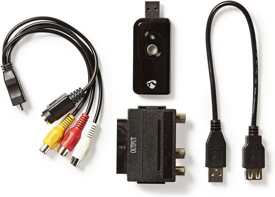 Nedis Videograbber | USB 2.0 | HD 720p | A/V-kabel / Scart / Software / USB-verlengkabel