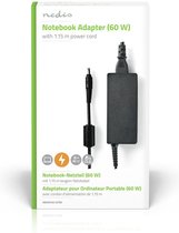 Notebook-Adapter | 60 W | 5,5 x 3,0 mm Center Pin | 16 VDC | 3.75 A | Type-F (CEE 7/7)