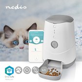 Nedis SmartLife Dierenvoeding Dispenser - Wi-Fi - 3.7 l Voerinhoud - Automatische Voerbak Kat en Hond – Met App