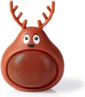 Bluetooth®-Speaker | Maximale batterijduur: 3 hrs | Handheld Ontwerp | 9 W | Mono | Ingebouwde microfoon | Koppelbaar | Animaticks Rudy Reindeer | Bruin