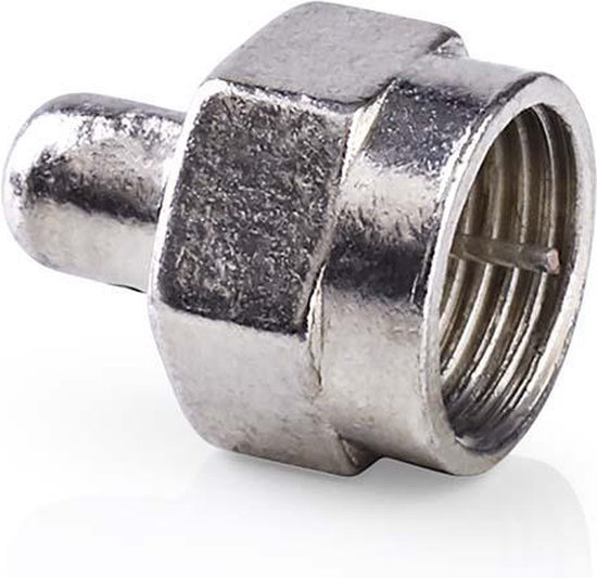 Nedis FConnector Terminator Male Vernikkeld 75 Ohm Schroef