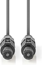 Nedis Speaker-Kabel | 48 x 0.20 mm | Koper | 15.0 m | Rond | PVC | Donkergrijs | Gift Box
