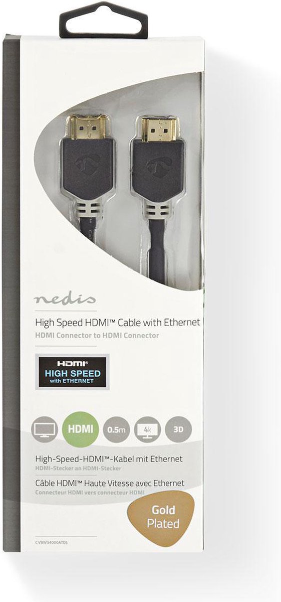 CABLE HDMI HAUTE VITESSE 4K 30Hz ARC 10.2 Gbps 10.0M
