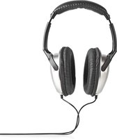 Nedis HPWD1200BK Over-ear Koptelefoon Bedraad 2,70 M Zilver/zwart