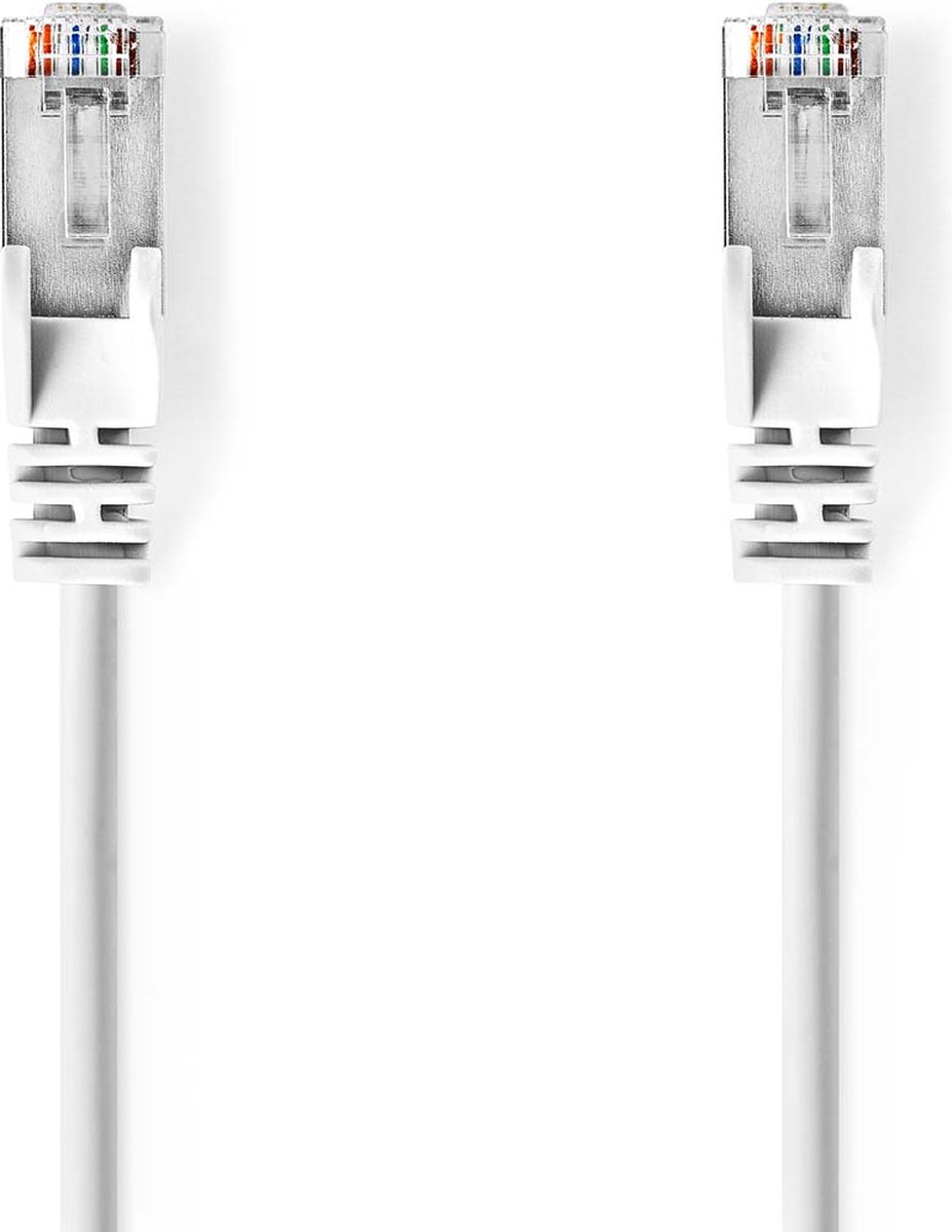 Nedis CAT5e Netwerkkabel - SF/UTP - RJ45 Male - RJ45 Male - 1.50 m - Rond - PVC - Wit - Envelop