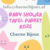 70-Delig-Babyshower -  versiering-Pakket- Roze- Meisje- Girl- Charme Bijoux