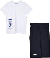 Gami 2-delige jongens set sweatshort donker blauw 122 Donker blauw