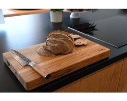 COOKX - Eiken Snijblok - Snijplank Massief Hout - Maat S