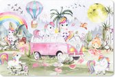 Bureau mat - Unicorn - Regenboog - Kinderen - 60x40