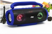 Pro-Care Draagbare Hifi Stereo Bluetooth Speaker Subwoofer - LED Screen - FM Radio Functie - Micro USB aansluiting - TF card - USB - AUX Aansluiting - Rubber Finish - Blauw