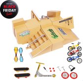 Seidon Fingerboard Skatepark - Fingerboard Ramps - Finger Bmx - Finger Step - Mini Skateboard - Compleet Set - Tech Deck - 8 Ramps