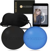 BOZEERA Lacrosse Ballen - 2x 6cm Lacrosse Ball - Massageballen - Lacrosse Balls - Triggerpoint Ballen - Inclusief Video Handleiding Poster & Tas