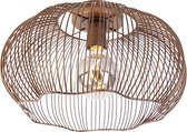 QAZQA finn - Industriele Plafondlamp - 1 lichts - Ø 40 cm - Koper - Industrieel -  Woonkamer | Slaapkamer | Keuken