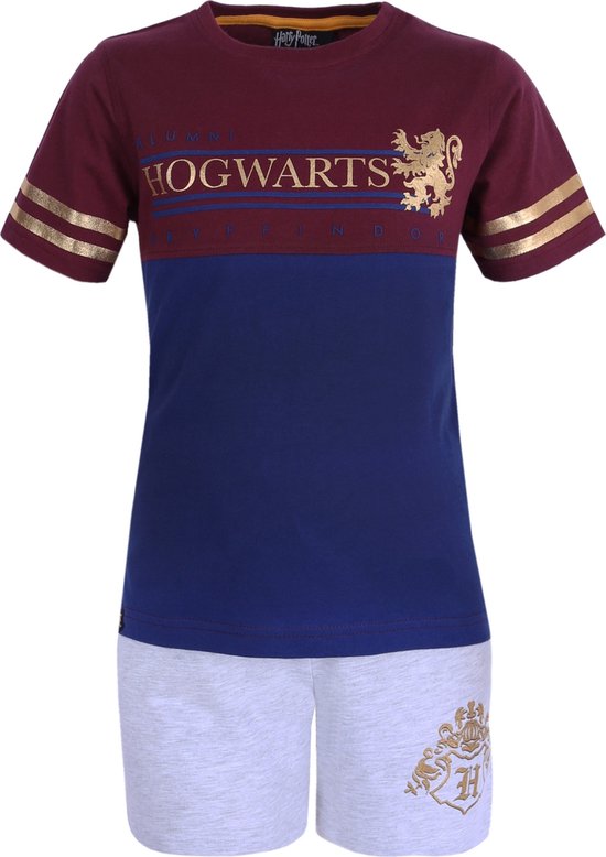 Grijze en kastanjebruine Hogwarts HARRY POTTER-pyjama / 7-8 jaar 128 cm