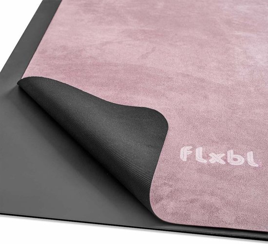 FLXBL Yoga Mat Anti Slip - Eco Yogamat met Antislip Toplaag - Rose van FLXBL — afbeelding 5