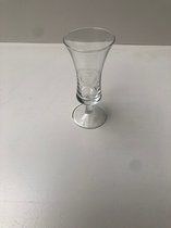 6x 5cl schrobbeler borrelglas borrel glas schrobbelaar glazen type "tuba"