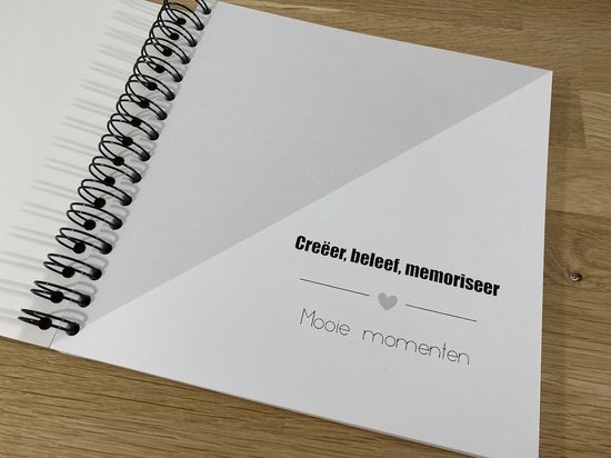 Fotoalbum om zelf vorm te geven, letters to the Bride, 20 zwarte pagina