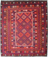 Kelim - Afghaanse kelim - vloerkleed - 241 x 298 cm - handgeweven - 100% wol –  handgesponnen wol - plantaardige verfstoffen