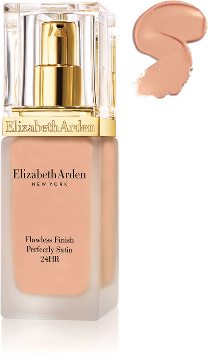 Elizabeth Arden Flawless Finish Perfectly Satin 24hr Broad Spectrum SPF 15 Makeup 30 ml Pompflacon Vloeistof Cream Nude