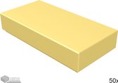 LEGO Tegel 1x2, 3069b Parelgoud 50 stuks