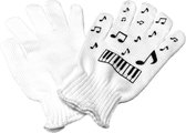 Handschoenen met pianotoetsen