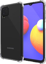 iMoshion Hoesje Geschikt voor Samsung Galaxy A12 Hoesje Siliconen - iMoshion Shockproof Case - Transparant