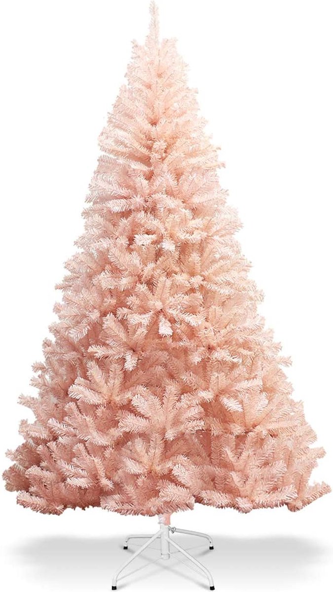 Kunstkerstboom Roze - Metalen Standaard - PVC Naalden - Kerstmis - Kerstboom - 180 cm