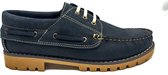 Bootschoenen- Herenschoenen- Veterschoenen voor mannen- Leather- Zwart- Maat 45